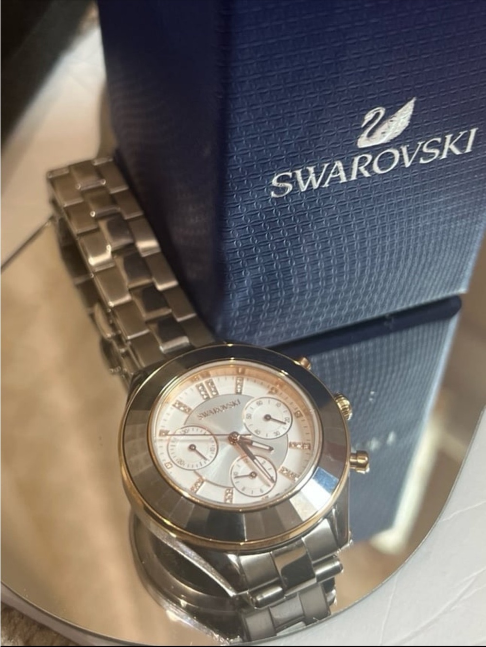 Swarovski Octea Lux Sport watch Swiss Made, Metal bracelet, Silver tone verified - Picture 8 of 13